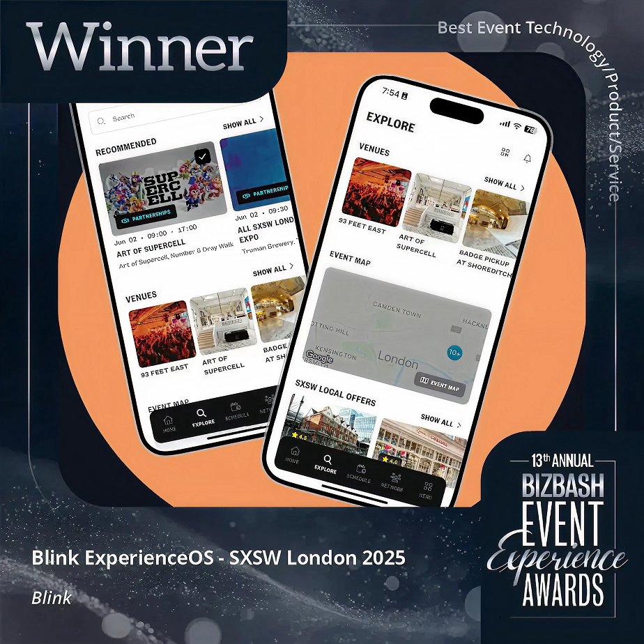 BizBash Event Experience Award Winner - Best Event Technology