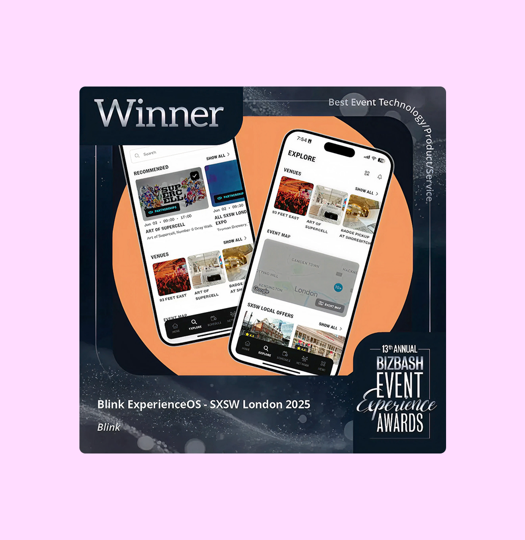 BizBash Event Experience Award Winner - Best Event Technology
