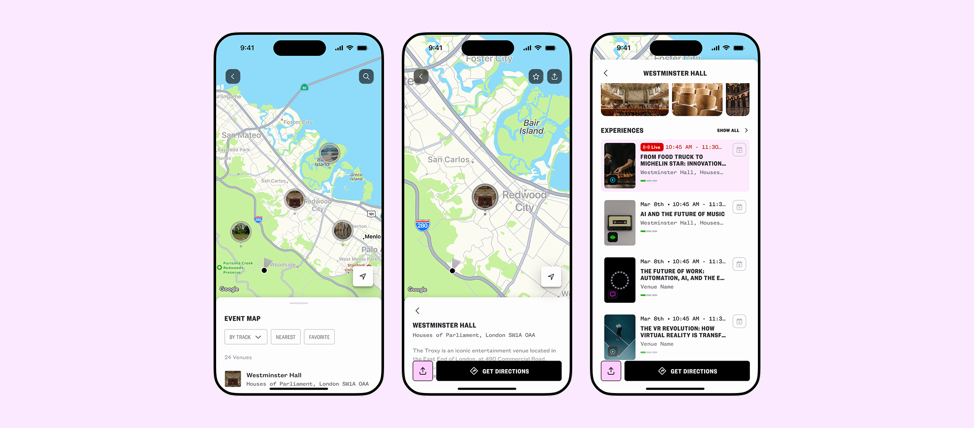 Venue Navigation - light mode
