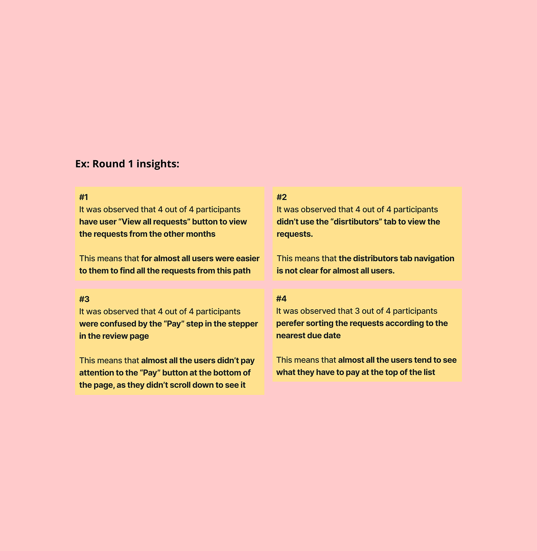 Usability testing report — structured findings, insights, and prioritized recommendations for the product team